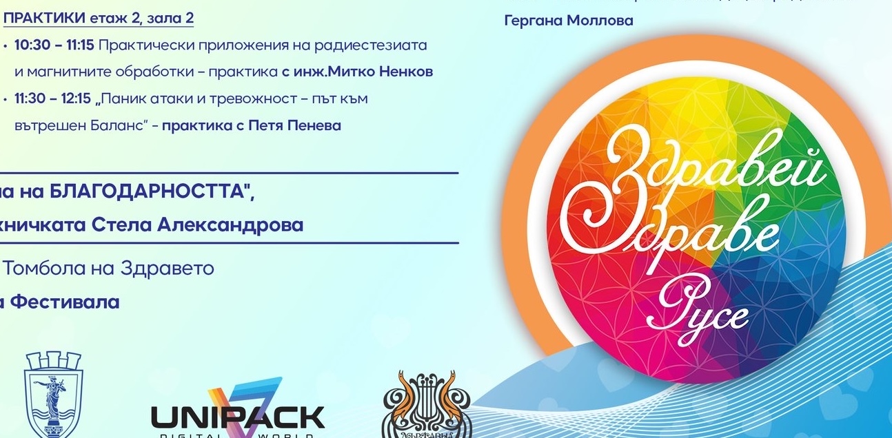 През уикенда Русе отново ще бъде домакин на фестивала „Здравей, Здраве!“